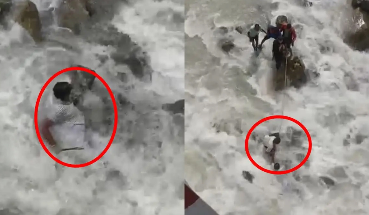 Kedarnath | సెల్ఫీ మోజు.. మందాకిని నదిలో పడ్డ యాత్రికుడు Kedarnath | సెల్ఫీ మోజు.. మందాకిని నదిలో పడ్డ యాత్రికుడు