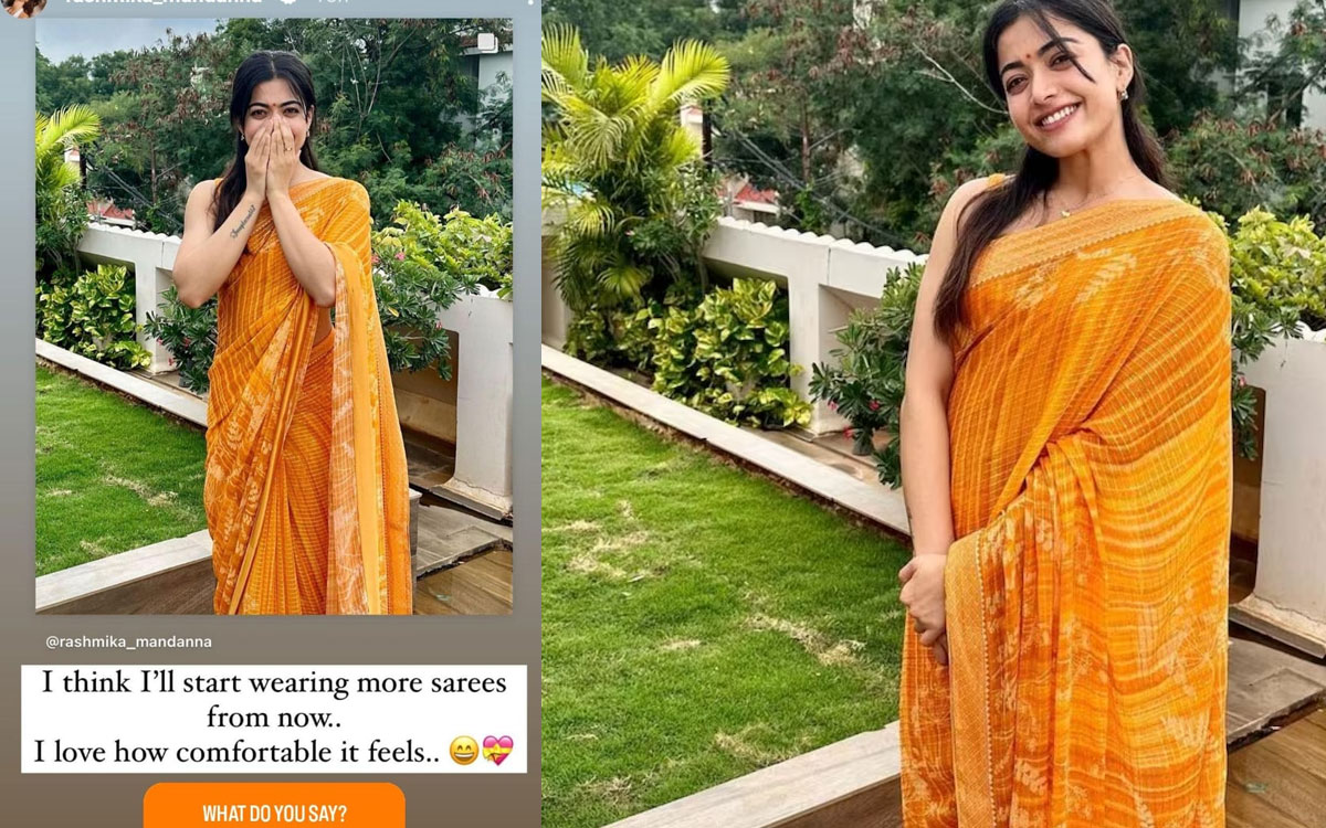 Rashmika | ఇప్ప‌టి నుంచి చీరలే క‌డుతా: ర‌ష్మిక