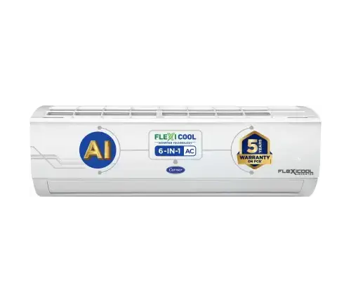 CARRIER 2024 Model AI Flexicool Convertible 6-in-1 Cooling 2 Ton 5 Star Split Inverter Dual Filtration with HD & Auto Cleanser AC with PM 2.5 Filter - - Offer from Store 1