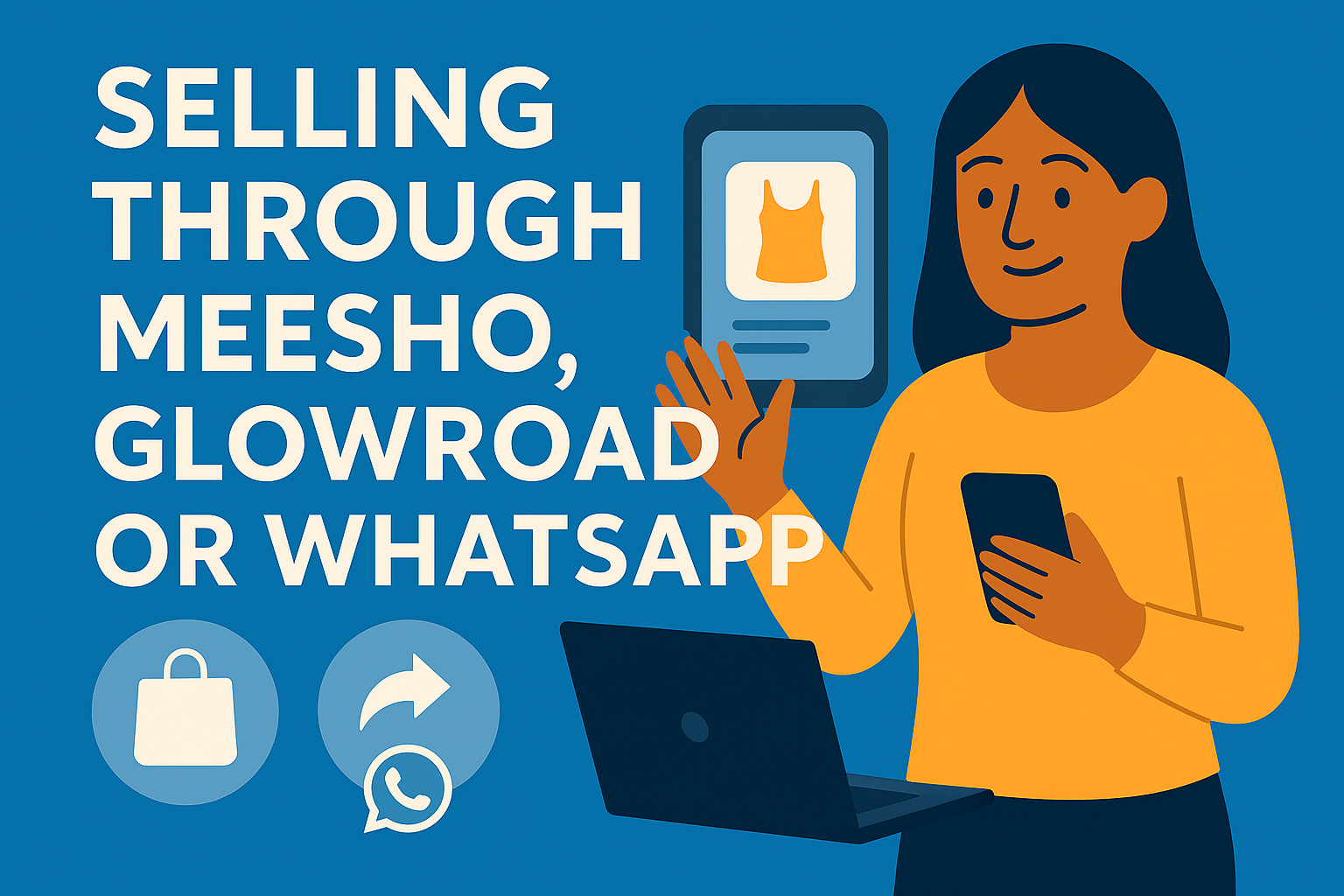 Selling through Meesho, GlowRoad, or WhatsApp