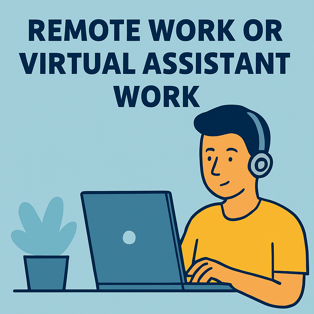 Remote Work or Virtual Assistant Work
