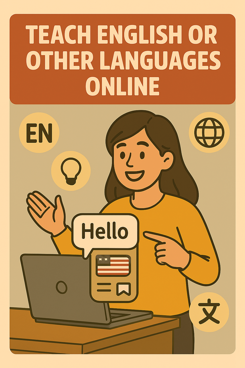Teacher English and other online languages