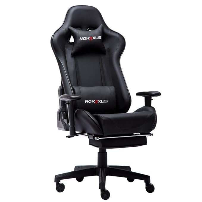 Nokaxus Gaming Chair with Footrest
