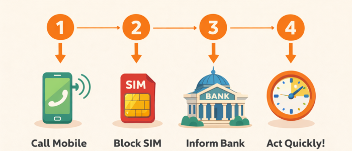 Steps to follow immediately after losing your phone to secure UPI and bank accounts