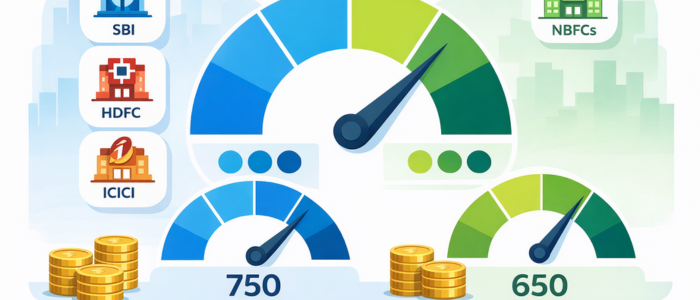 Bank-wise minimum credit score needed for personal loan in India