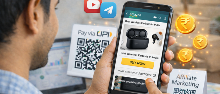 Affiliate Marketing से UPI के जरिए पैसे कमाना