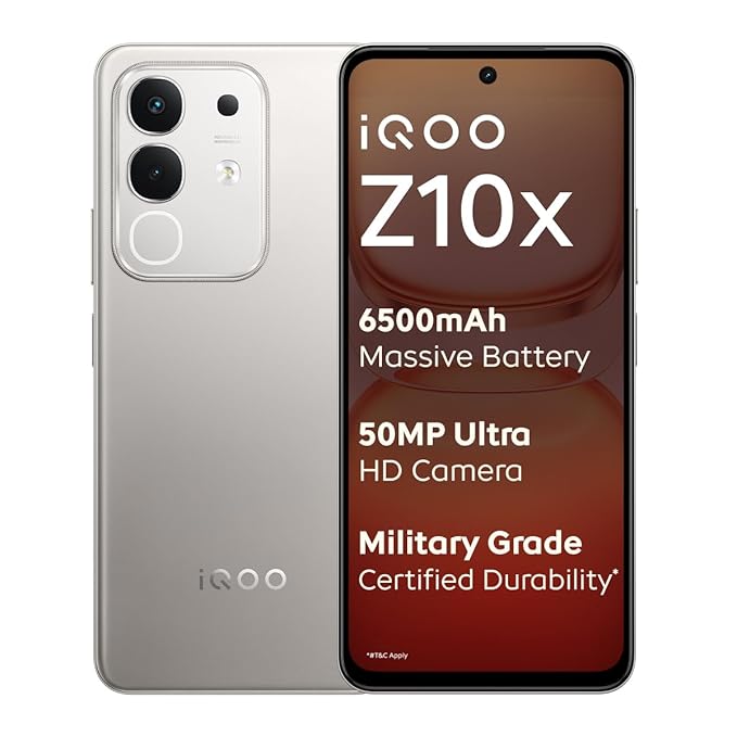 Smartphones Under ₹15,000 iQOO Z10x 5G gaming phone