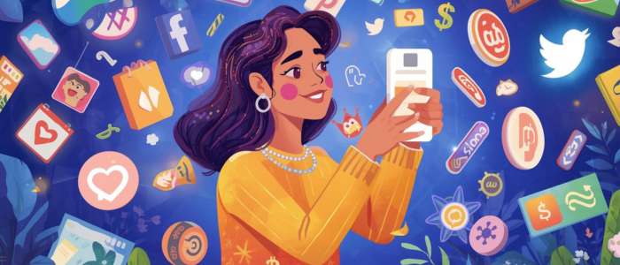 Indian content creator earning money from social media in India using Instagram, YouTube, affiliate marketing, and online courses