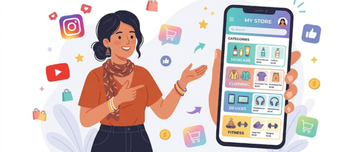 Digital storefront for creators in India — Zokera