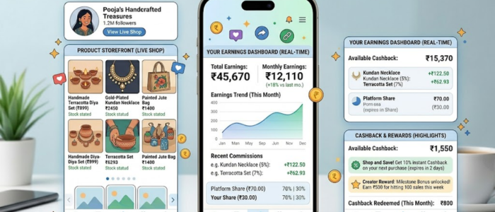 Zokera creator storefront dashboard