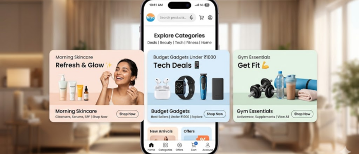 Zokera collections example showing categorized product groups in a storefront