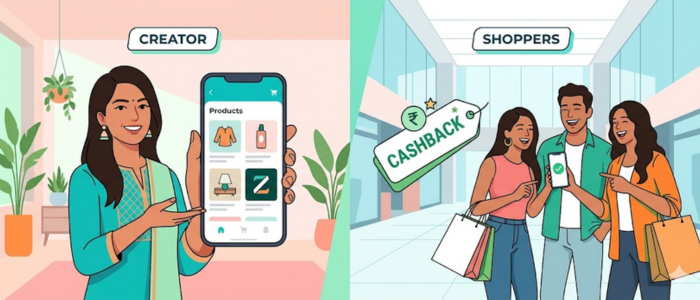 Zokera creator storefront aur audience cashback India