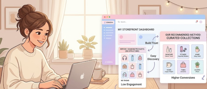 How to create product collection for your niche on Zokera creator storefront dashboard