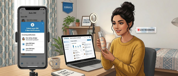Zokera पर earning कैसे करें using Instagram Auto-DM feature