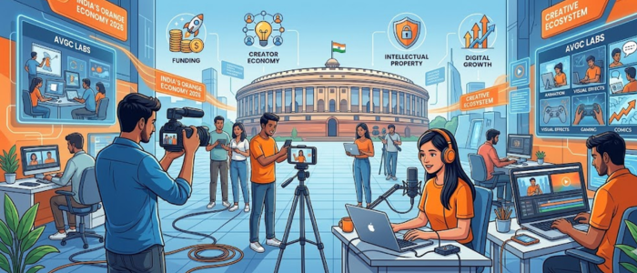 orange economy India budget 2026 content creators government announcement