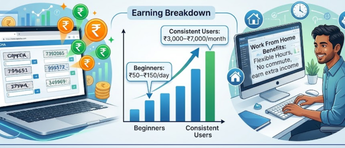 captcha typing jobs without investment earnings in India