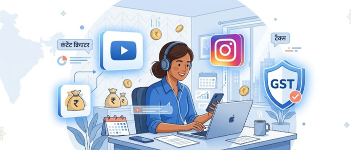 कंटेंट क्रिएटर्स के लिए GST रजिस्ट्रेशन guide for influencers and creators