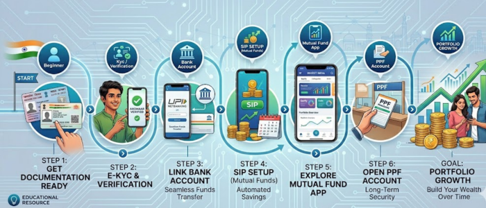 Best investment options for beginners in India 2026 step-by-step investing process