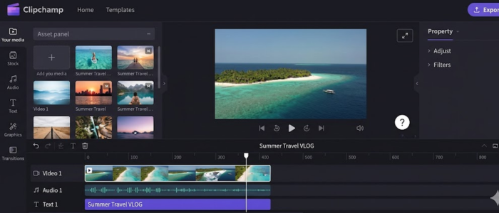 Best Free AI Video Tools for Indian Creators - Clipchamp Video Editor