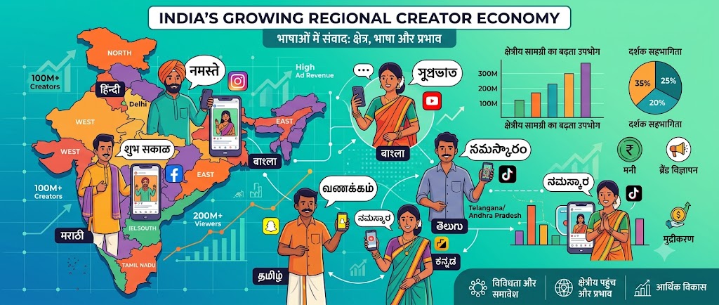 माइक्रो बनाम मेगा इन्फ्लुएंसर में रीजनल क्रिएटर्स का प्रभाव