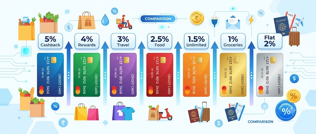 Best Cashback Credit Cards in India Comparison Guide