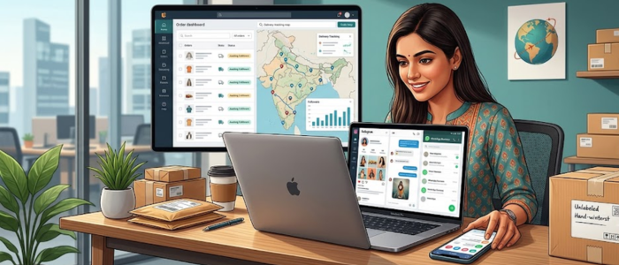 ड्रॉपशिपिंग बिजनेस 2026 में कैसे शुरू करें के लिए marketing और order management करते हुए entrepreneur