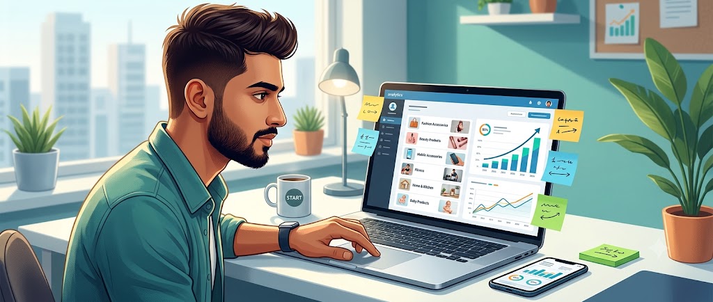 ड्रॉपशिपिंग बिजनेस 2026 में कैसे शुरू करें के लिए सही niche का चयन करते हुए भारतीय उद्यमी