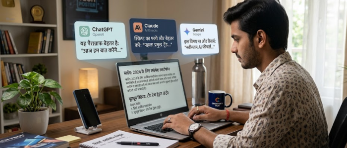 ChatGPT बनाम Claude बनाम Gemini का हाइब्रिड कंटेंट वर्कफ़्लो