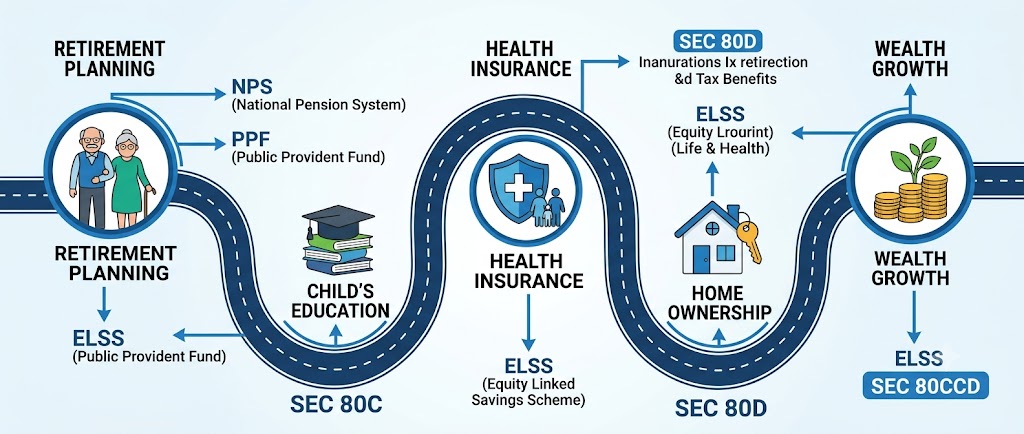 Goal based tax saving investments in India 2026 for different financial goals