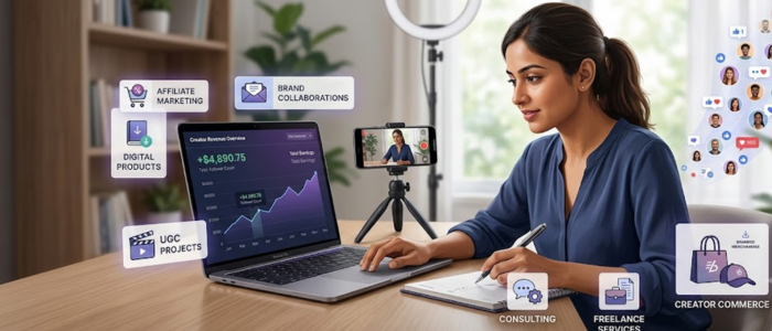7 ways creators earn without a large following through different monetization methods
