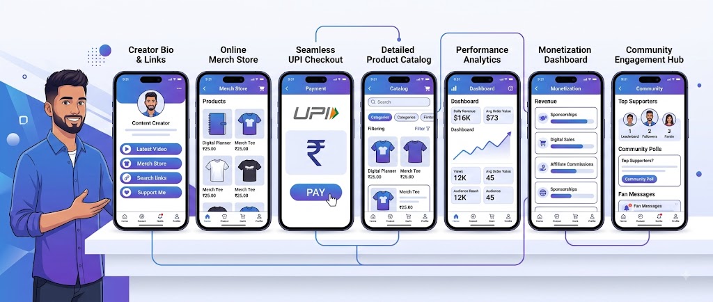 Best storefront tools for creators India comparison