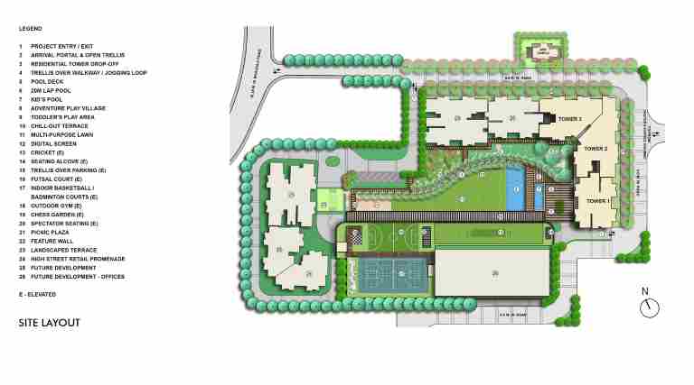Detailed Master Plan of ARDIA NEO DOWNTOWN Lucknow