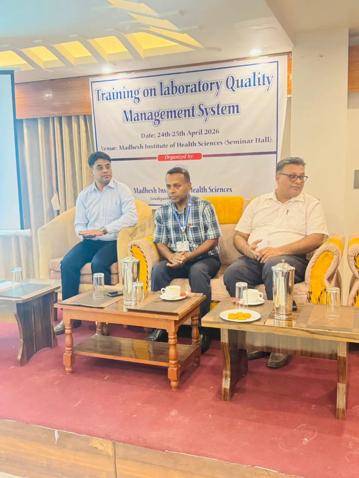 Laboratory Quality Management System (QLMS) was successfully conducted at Madhesh Institute of Health Sciences, aimed at strengthening laboratory quality and improving diagnostic services.