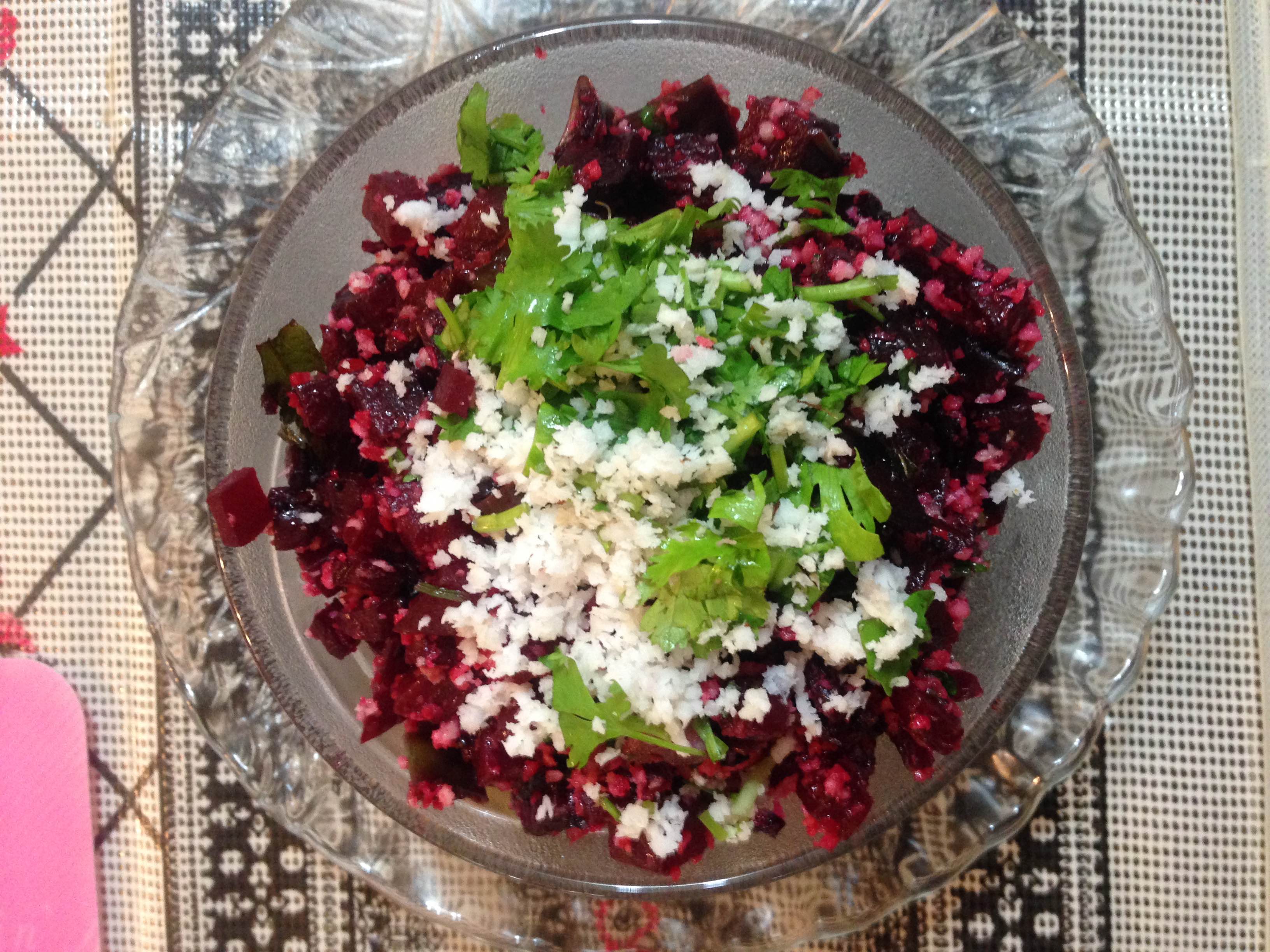 Beetroot Palya ( Beetroot Sabji or Beetroot Side dish for rice or chapati )