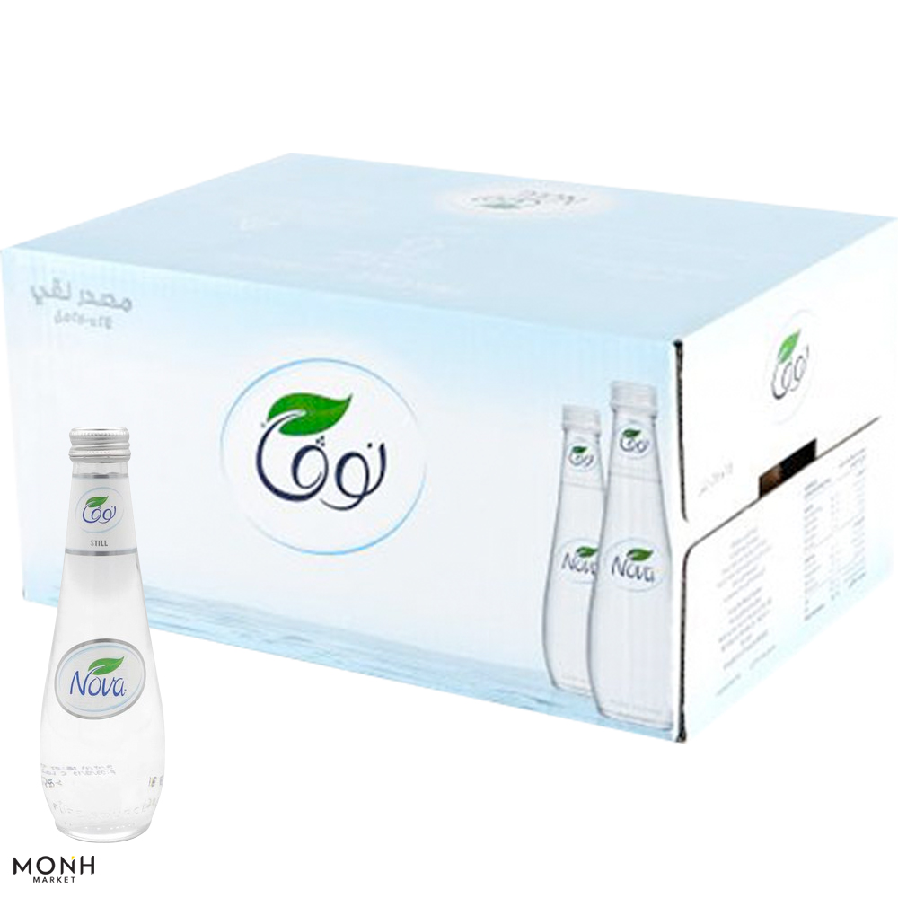 نوفا ماء زجاج 250 مل ( كرتون 24 علبة )