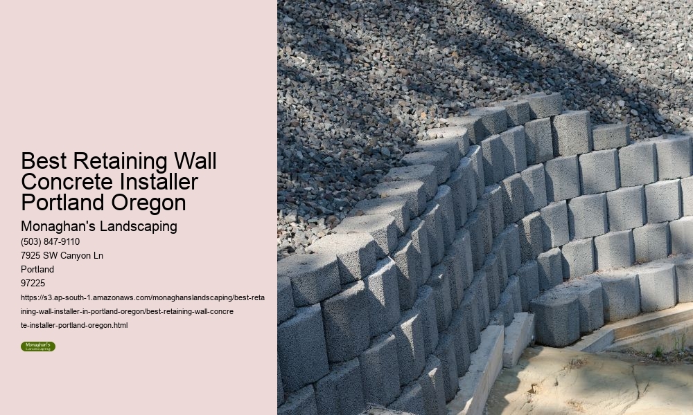 Best Retaining Wall Concrete Installer Portland Oregon