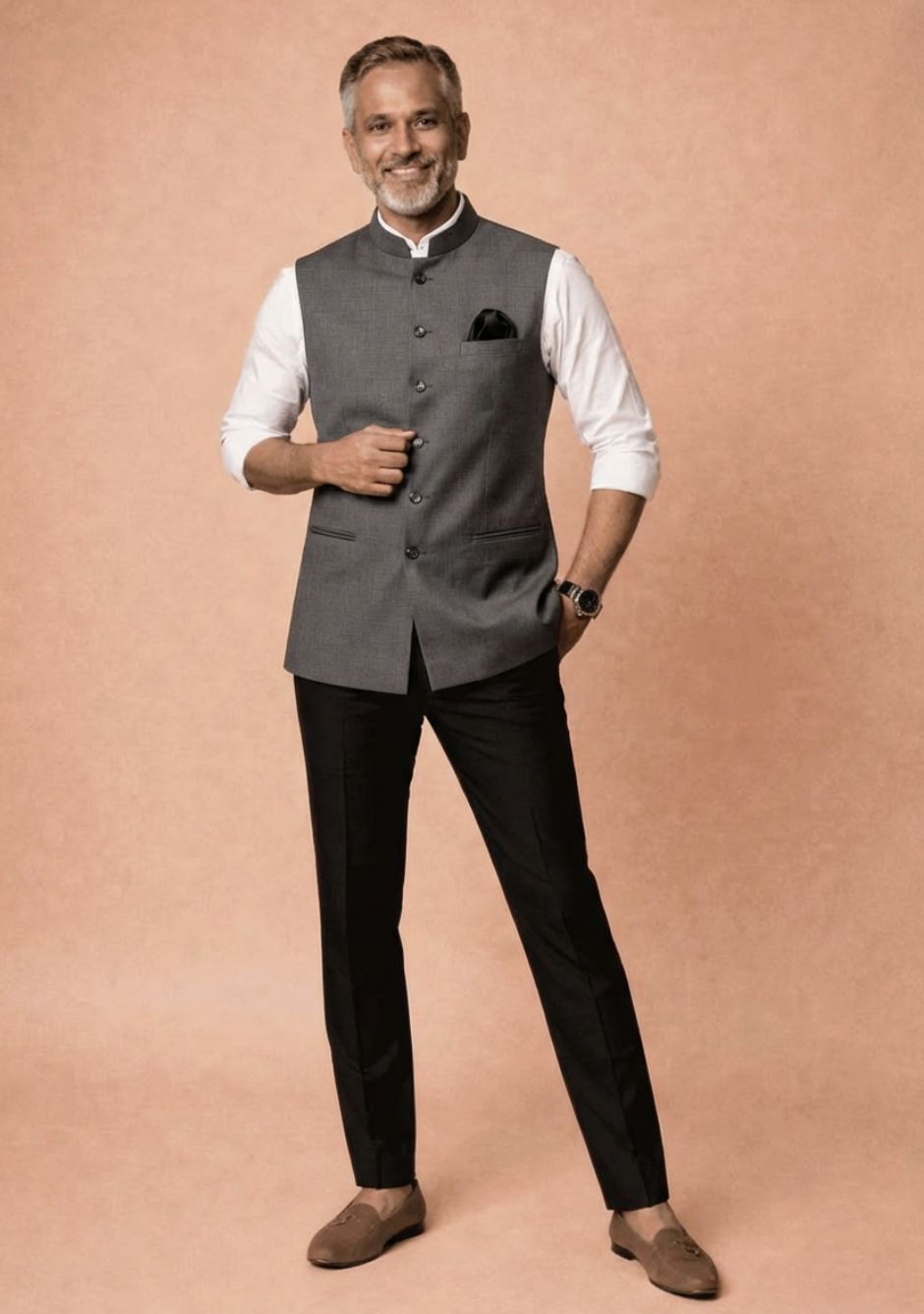 Classic Grey Sadri
