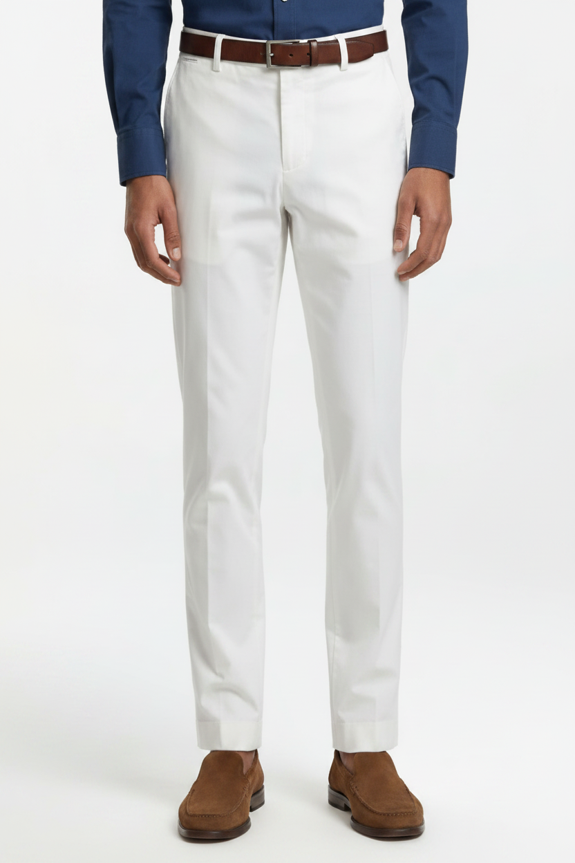 Ivory Elegance Premium Tailored Trousers