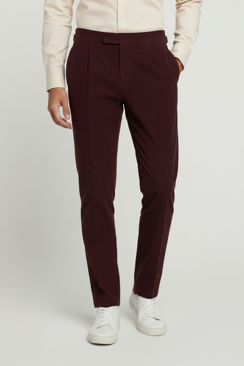 The Royal Burgundy Tailored Trouser