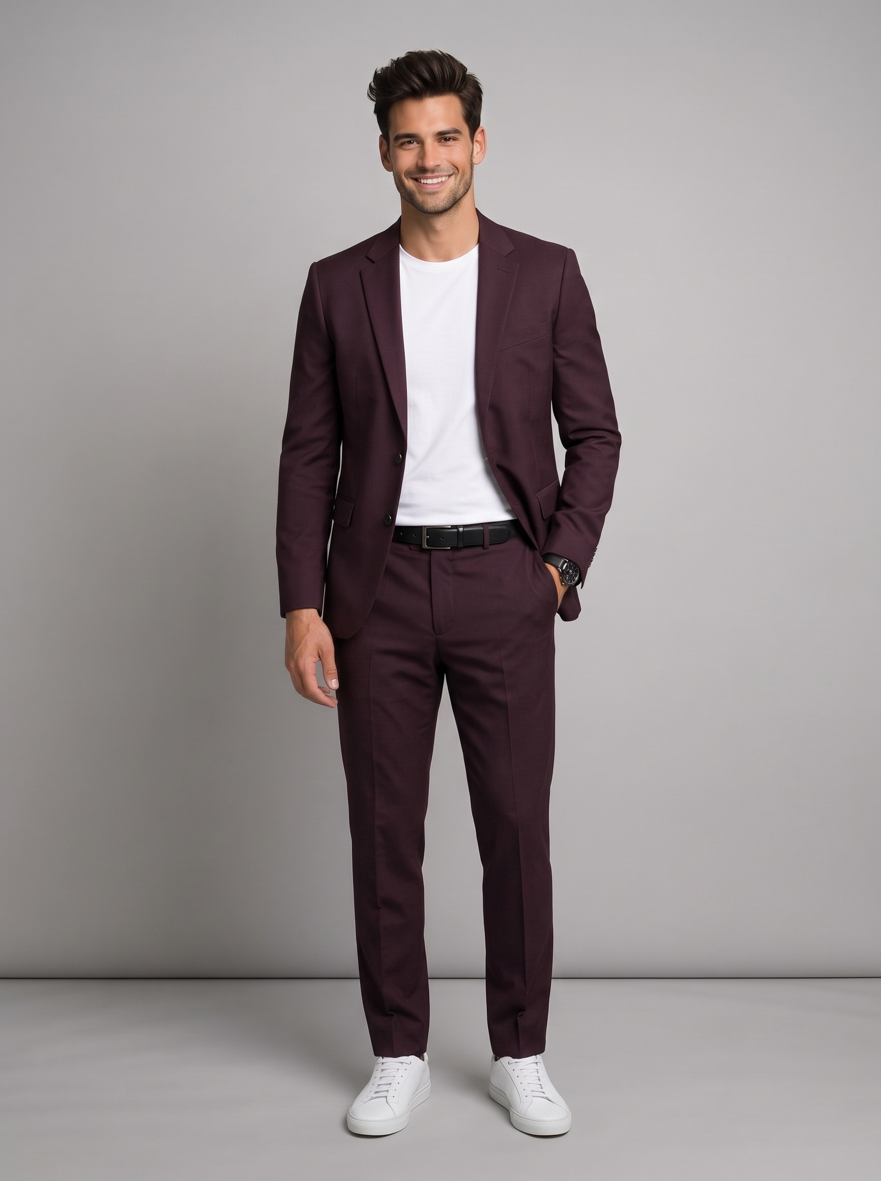 The Merlot Burgundy 2-Piece Suit