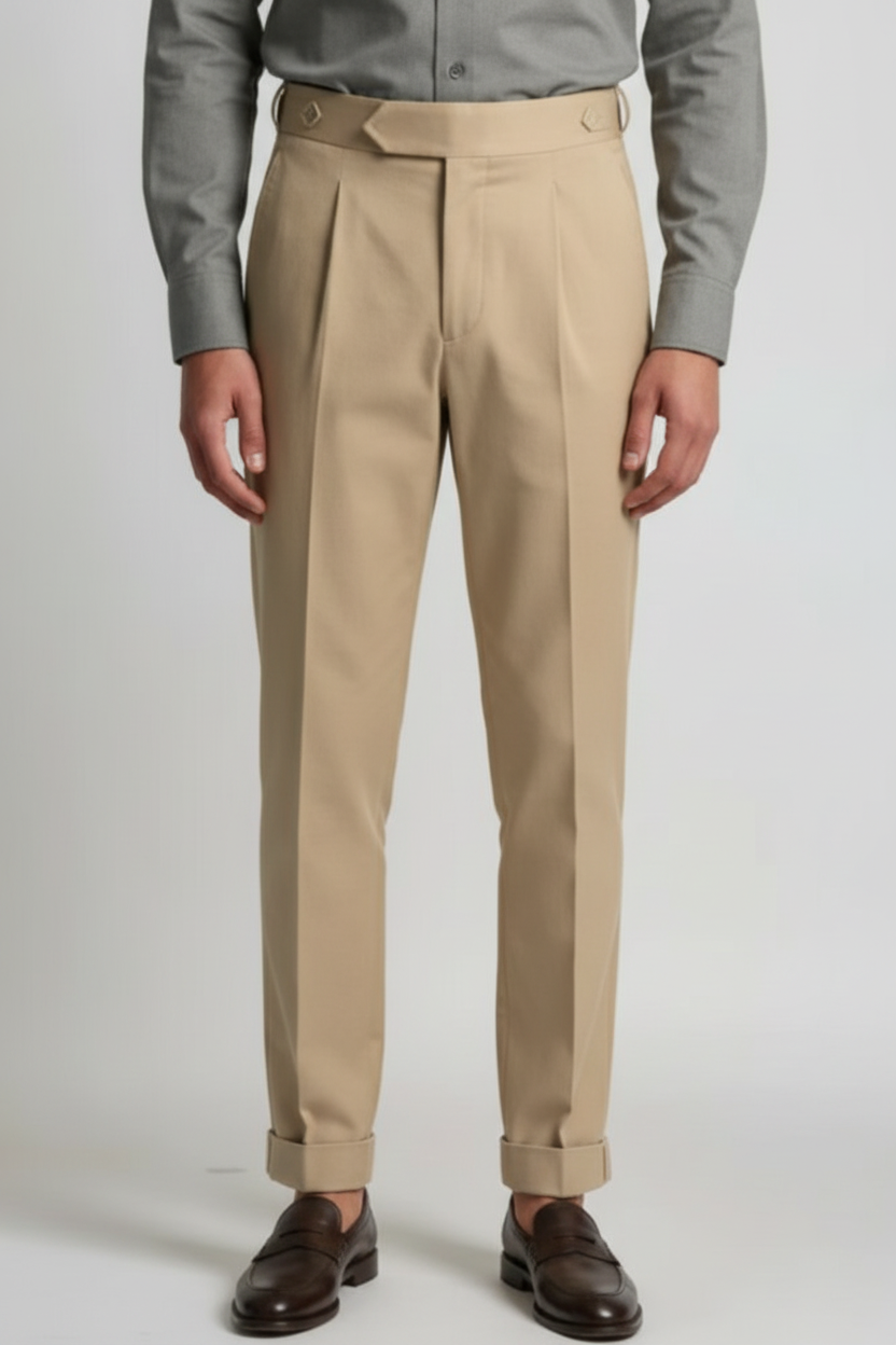 The Beige  Gurkha Trouser