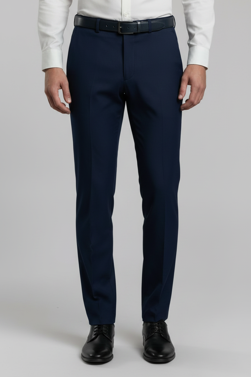 Midnight Navy Precision Luxe Tailored Trousers