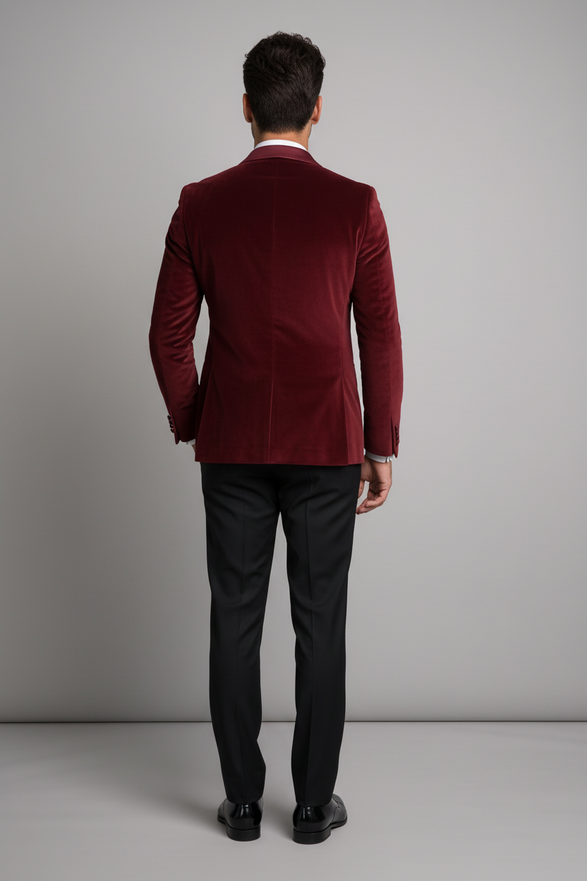 BORDEAUX VELVET TUXEDO