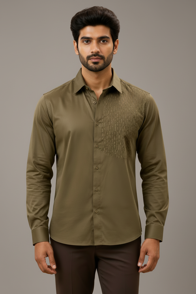 OLIVE SIGNATURE SHIRT