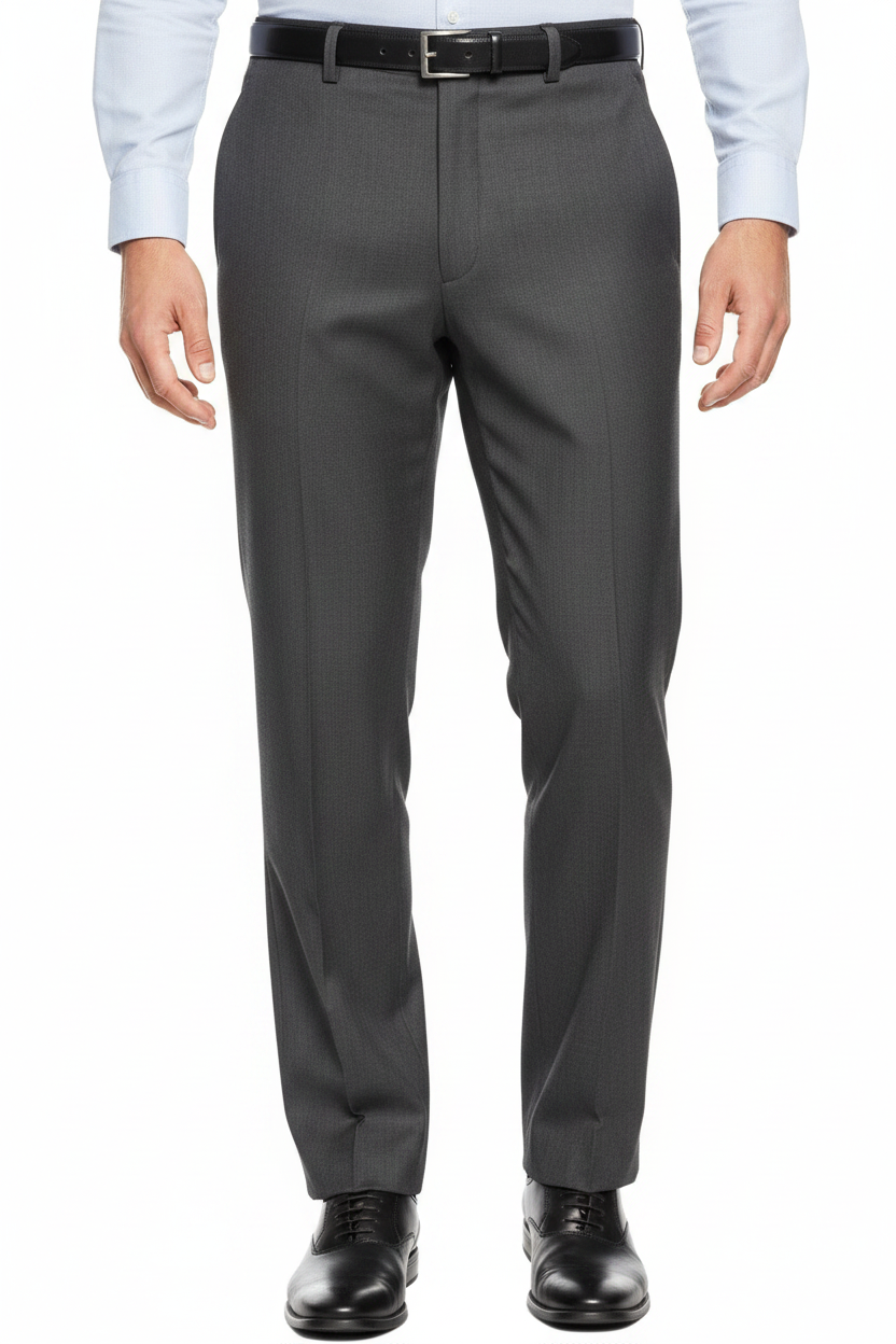 Classic Fit Charcoal Gray Dress Pants