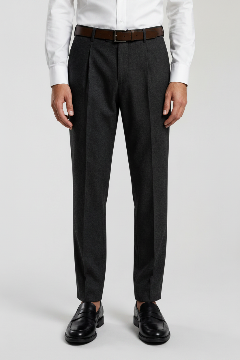 The Sovereign Charcoal Tailored Trouser
