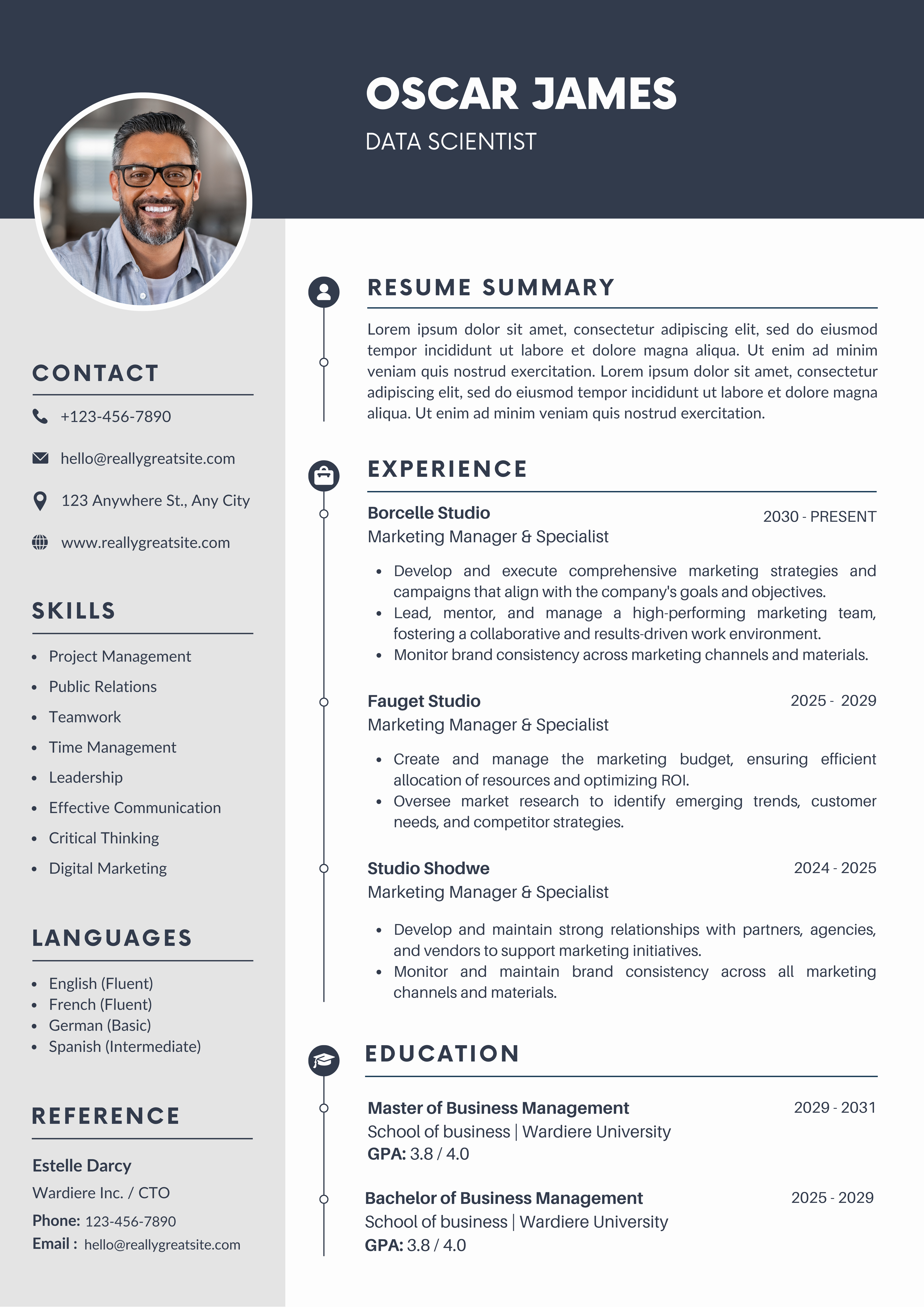Before resume review sample with low ATS score