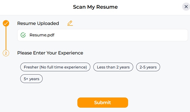 Scan and analyse preview