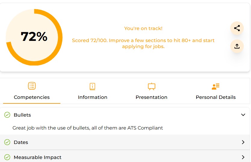 Detailed report preview