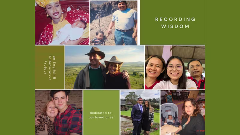 Recording Wisdom – An English B Collaborative Project